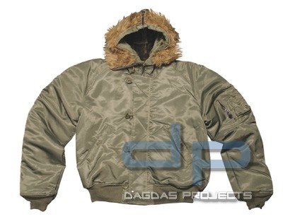 N2B Fliegerjacke Vintage Schwarz oder Oliv