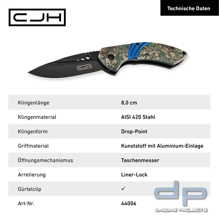 CJH Taschenmesser im Wood Camo Design