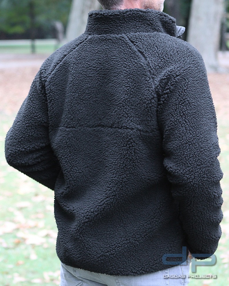 Teddyfleece Jacket in Schwarz