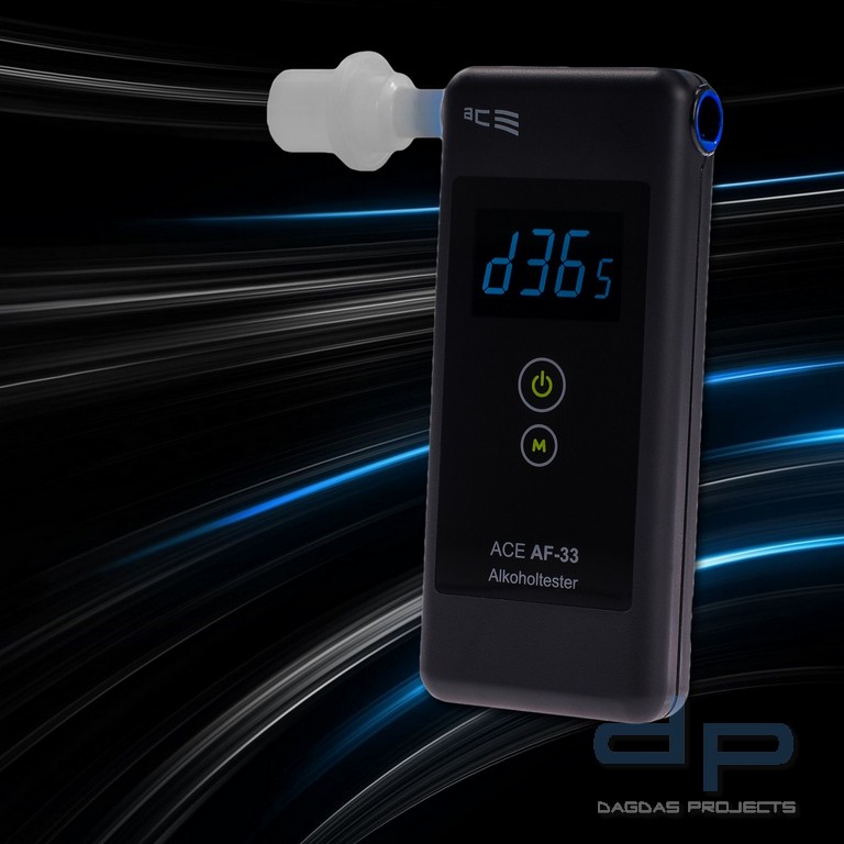 Alkoholtester ACE AF-33, TU-Wien-Messgenauigkeit: 97,9 %*
