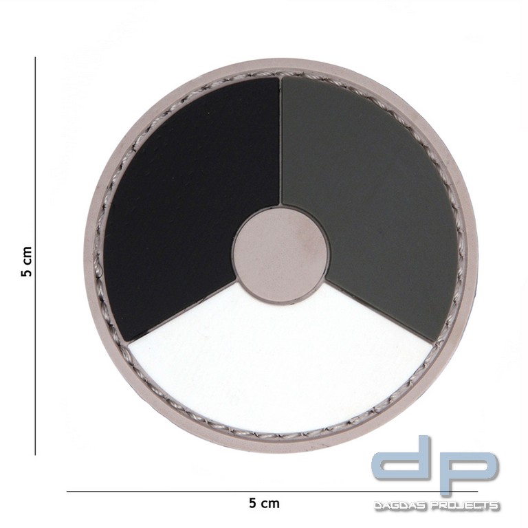 Emblem 3D PVC Royal Dutch Air Force grau