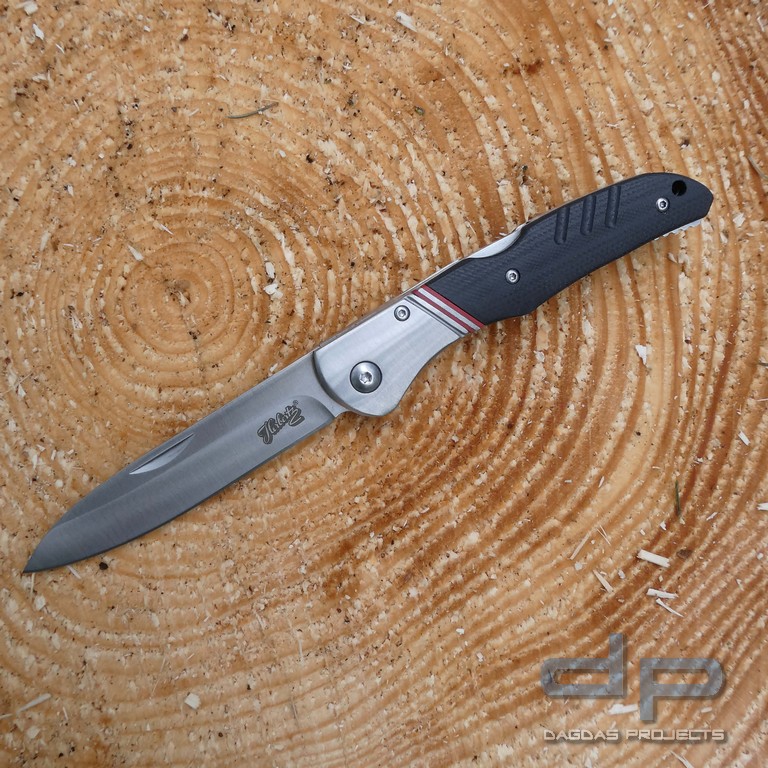 Taschenmesser G10 mit satinierten Edelstahlbacken
