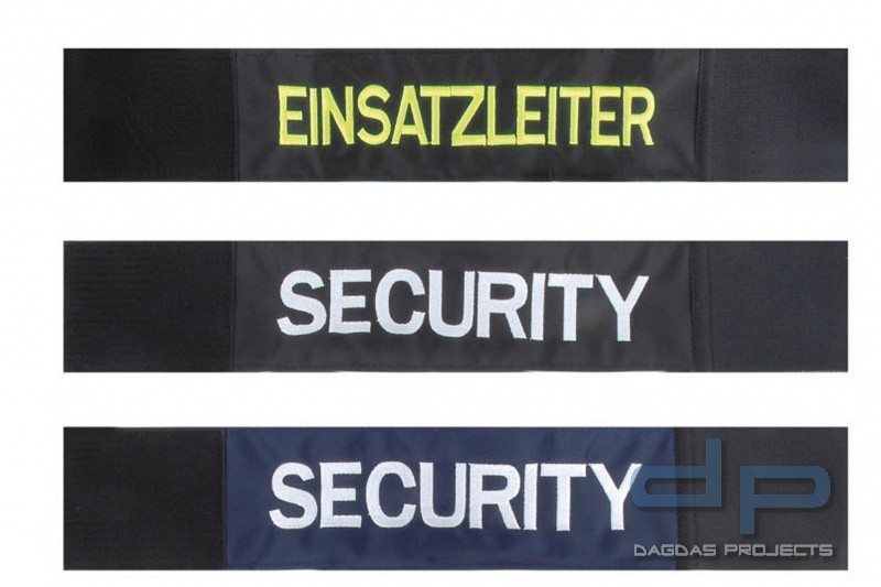 Armbinde einzeilig bestickt - mit Wunschtext -