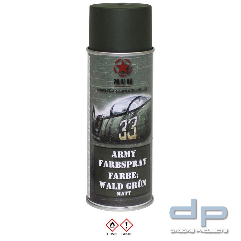 Farbspray, "Army" WALD GRÜN, matt, 400 ml