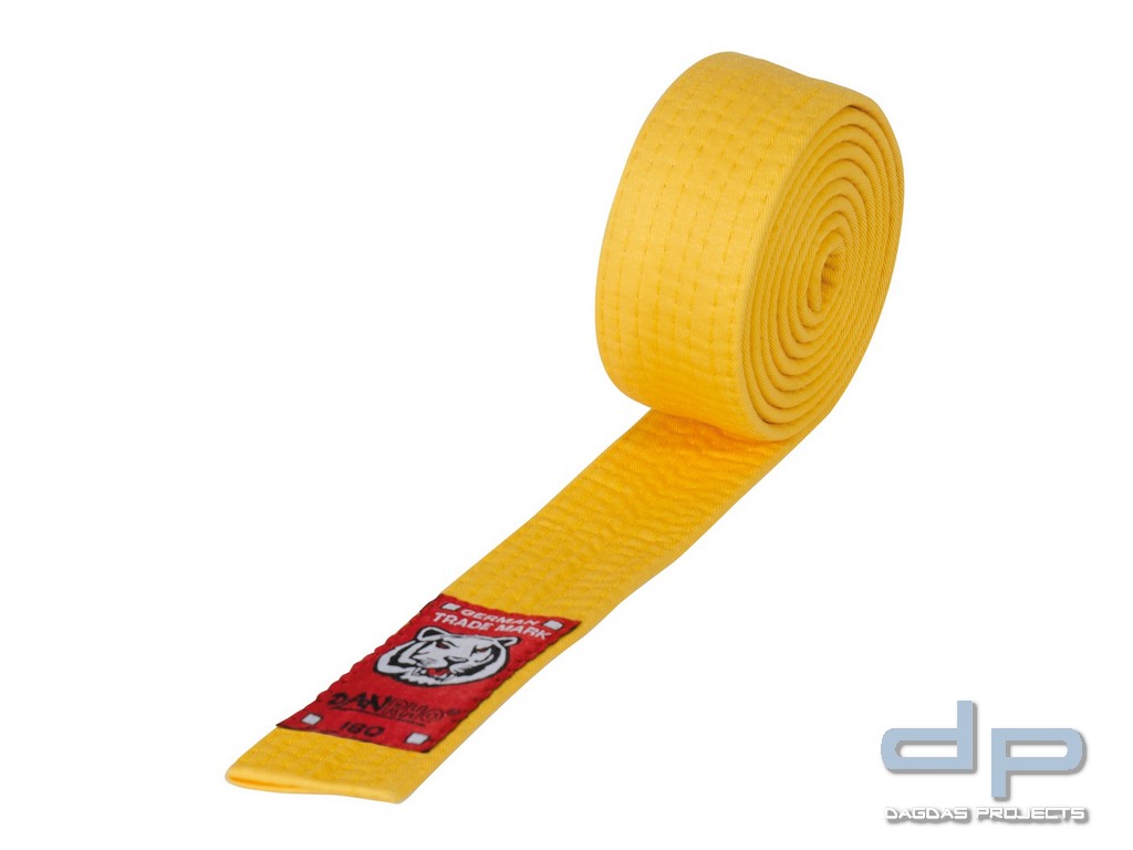 DANRHO Budo Gürtel Junior ca. 4 cm breit Farbe: Gelb