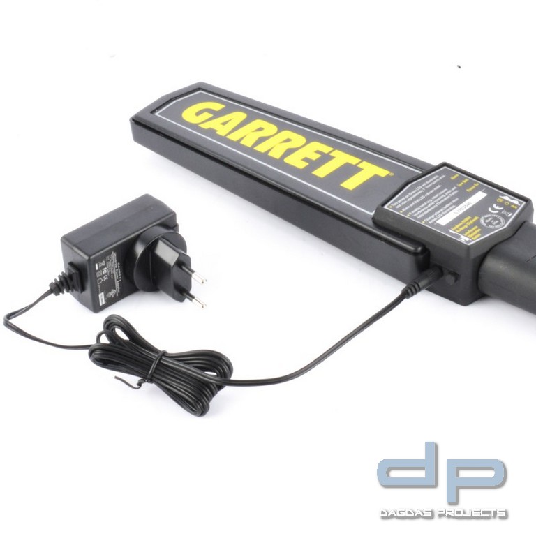 GARRETTTM 220 V Ladegerät (inkl. 1 Stück 9V Akku) für SUPER SCANNER V