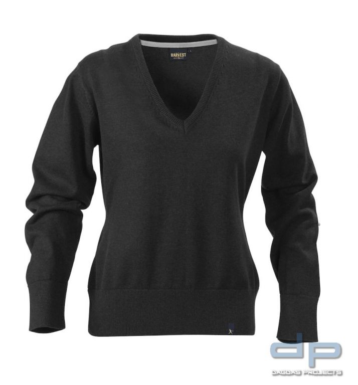 Damen-Feinstrickpullover mit V-Ausschnitt 100% supergekämmte Baumwolle in verschiedenen Farben