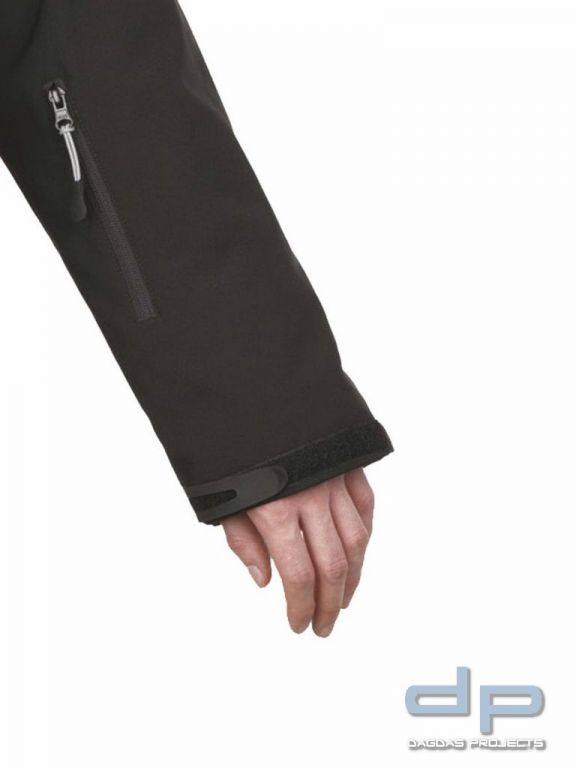 Softshelljacke Behörde 2018 Damen in verschiedenen Farben mit Wunschaufdruck in reflex silber