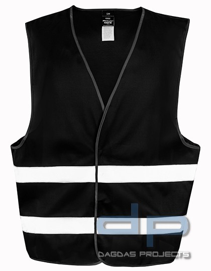 Enhanced Visibility Vest in verschiedenen Farben mit Wunschaufdruck auf Brust und Rücken in Reflex S