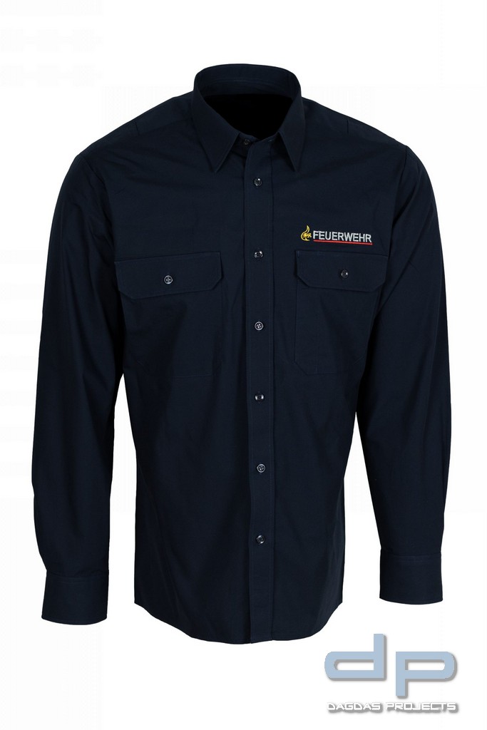Sporthemd Modell 020 BaWü Halbarm Farbe: 0720 dunkelblau