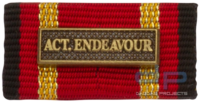 Bandschnalle Auslandseinsatz ACTIVE ENDEAVOUR Bronze