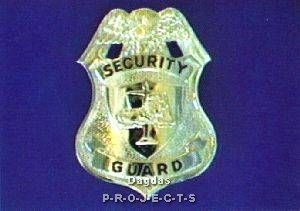 Metallabzeichen - Security Guard
