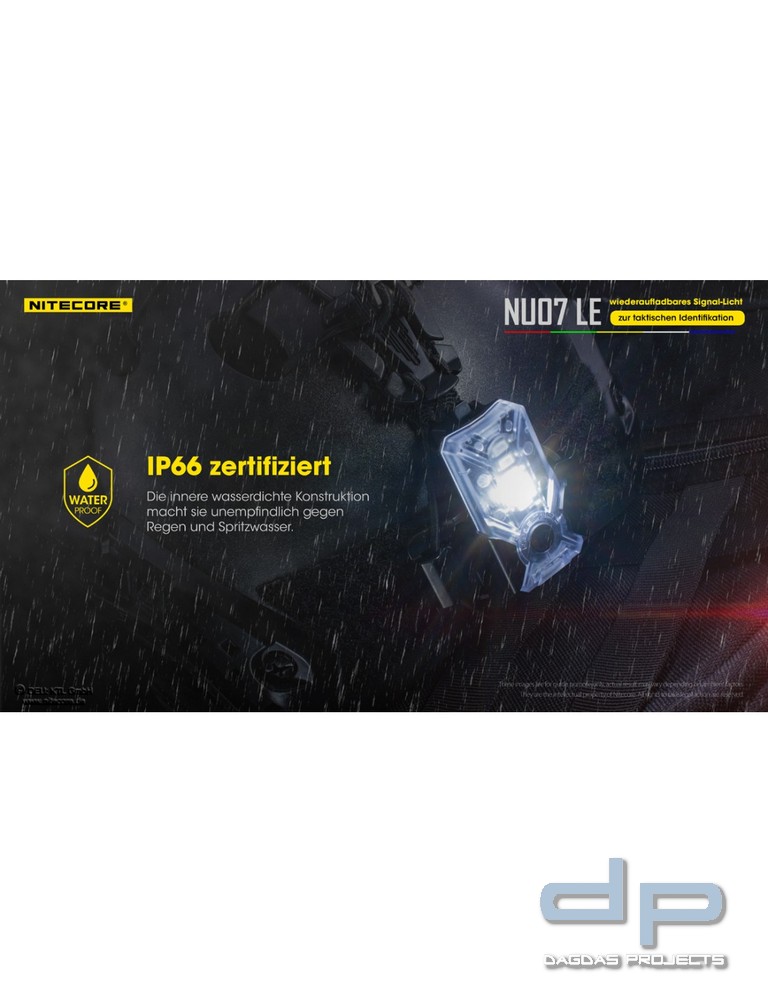NiteCore® mehrfarbige - Signalleuchte -NU07LE-
