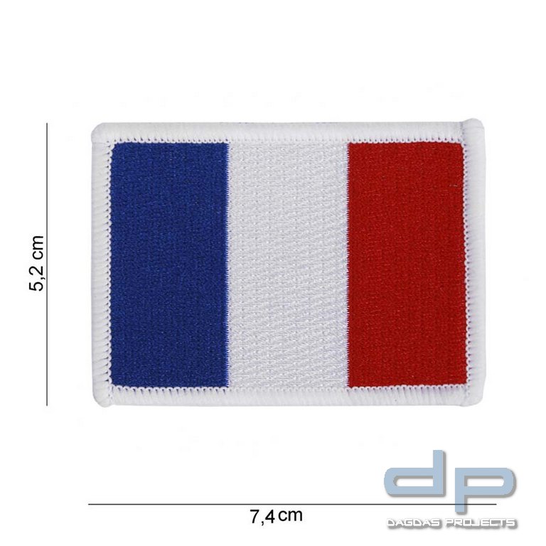 Emblem Stoff Fahne Frankreich klein