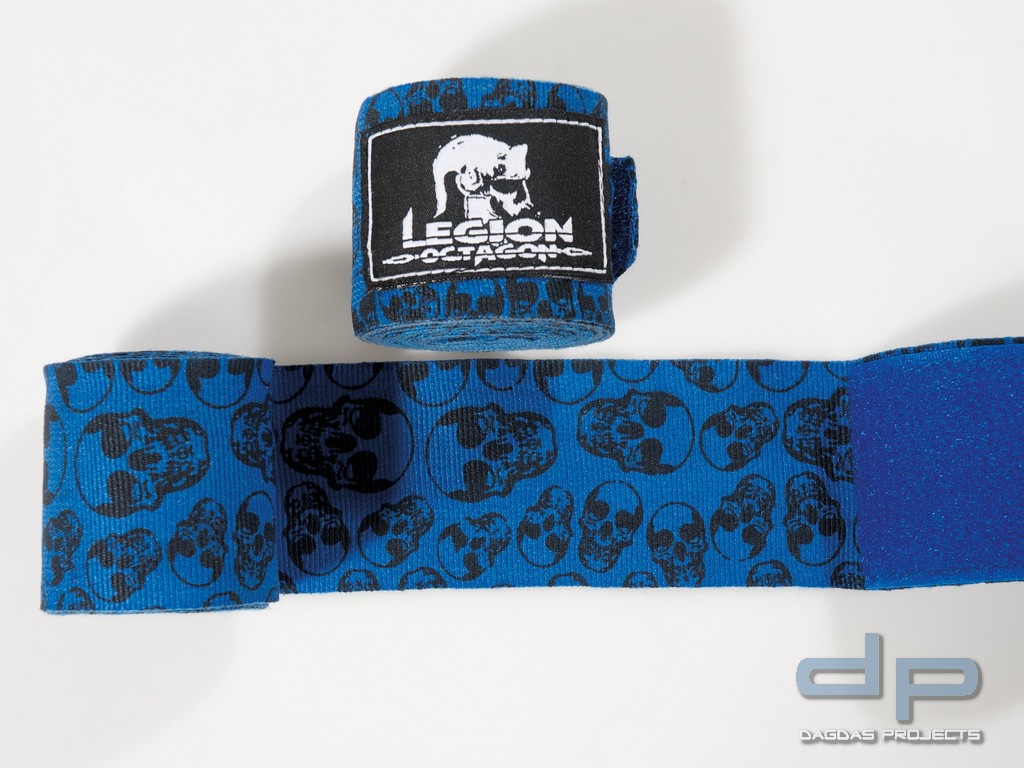 LEGION OCTAGON Boxbandagen unelastisch Skull in verschiedenen Farben