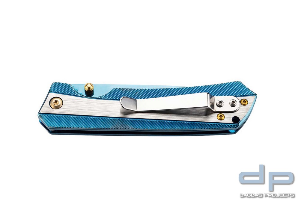 Einhandmeser Titanblue