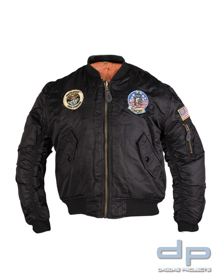 FLIEGERJACKE MA1® KIDS M.ABZ. SCHWARZ