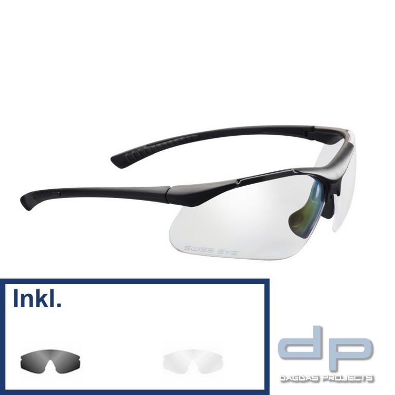 SWISS EYE® Takt. Schutz-/Schiessbrille Maverick inkl. Wechselscheibe