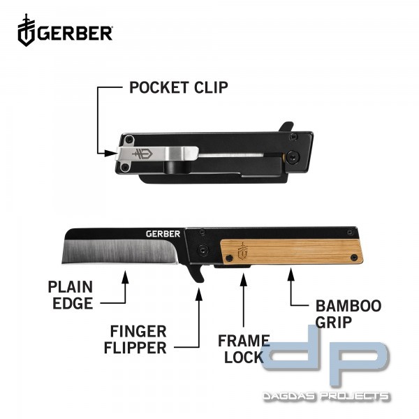 GERBER TASCHENMESSER QUADRANT BAMBOO
