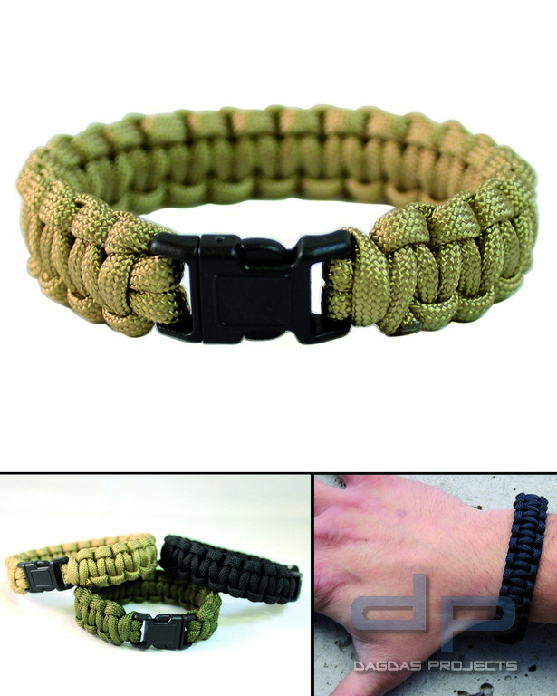Survival Paracord Bracelet versch. Farben