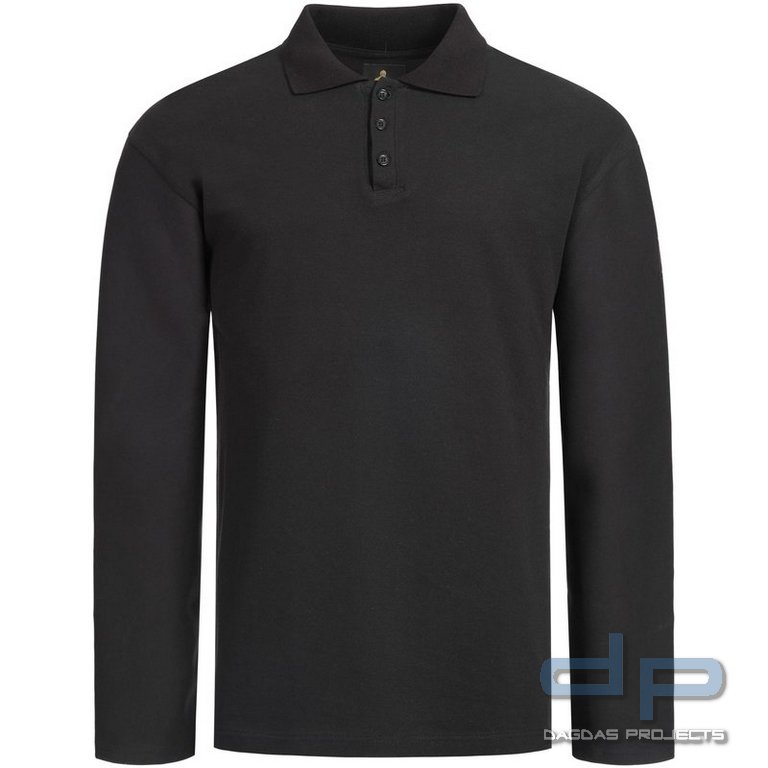Brunnirok Armschutz-Poloshirt Augsburg Schwarz