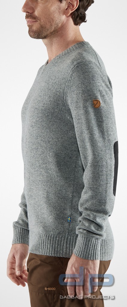 Fjällräven V-Neck Sweater Grau