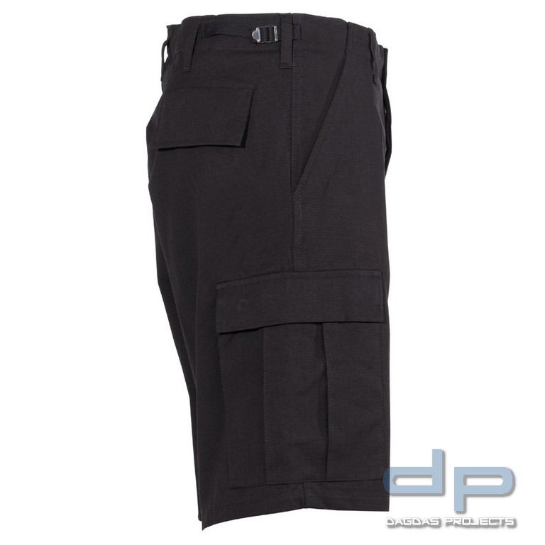 US BDU Bermuda, Rip Stop, schwarz