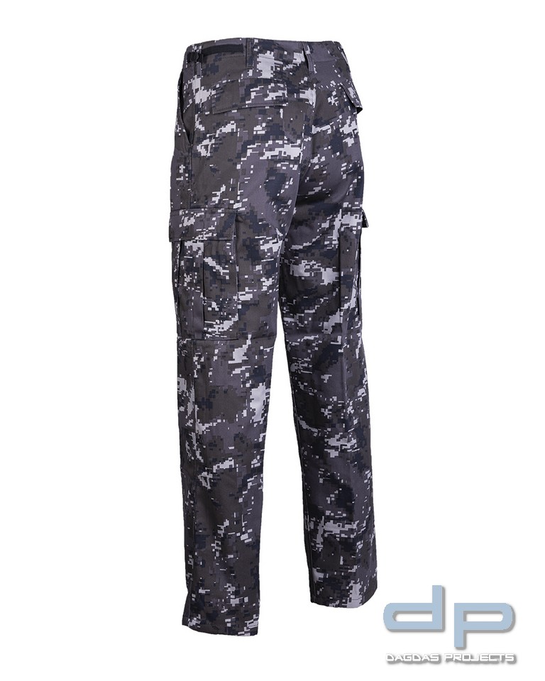 US RANGER HOSE TYP BDU BLACK DIGITAL VPE 2