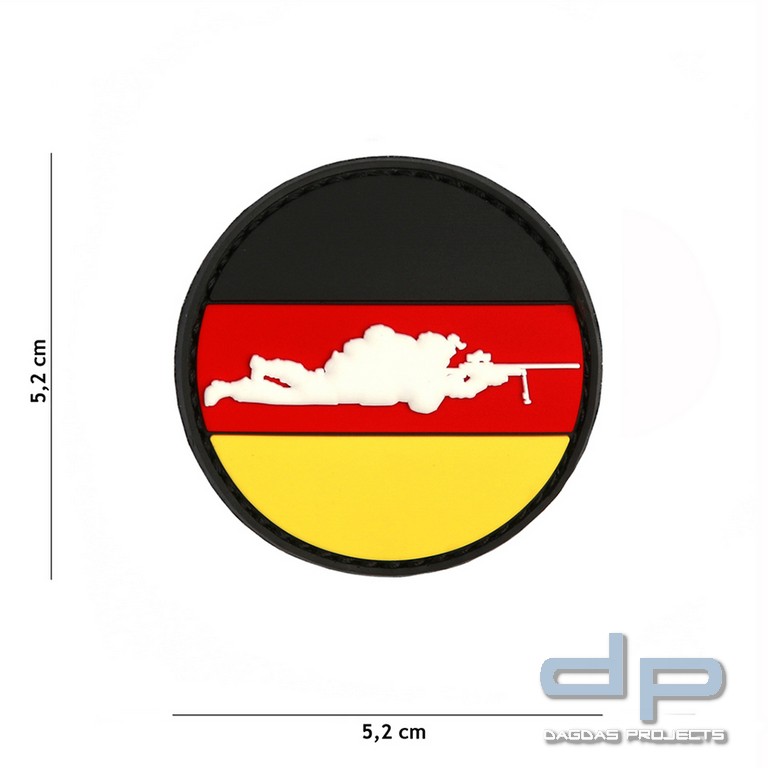 Emblem 3D PVC Sniper Deutschland rund
