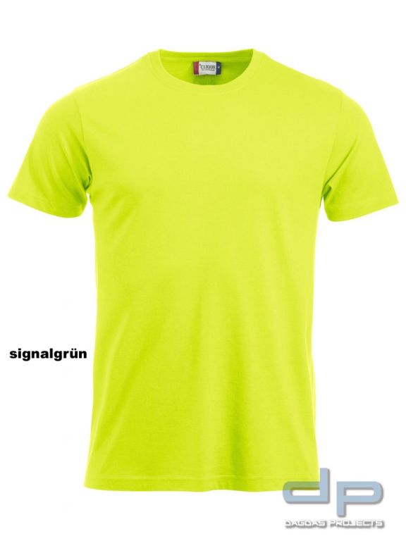 Clique New Classic-T Shirt mit 2 zeiligem Wunschaufdruck gestrichelte Linien in verschiedenen Farben