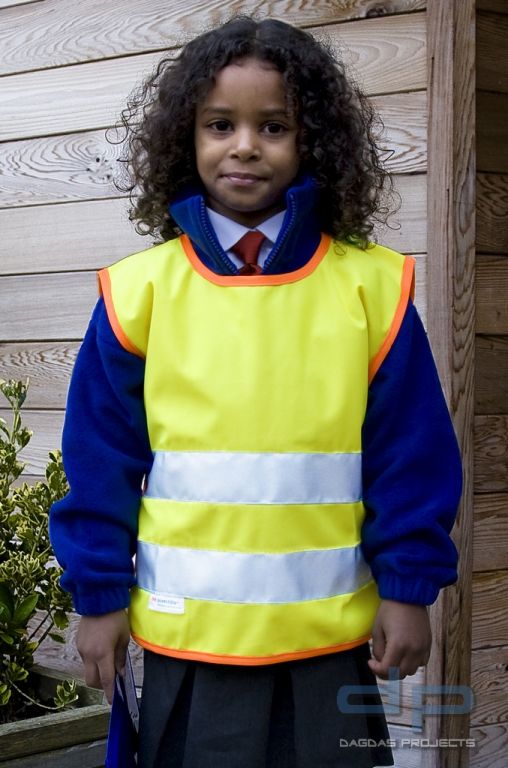 Junior Safety Tabard mit Wunschaufdruck in reflex silber