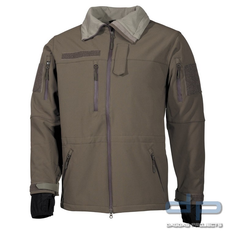 Soft Shell Jacke, "High Defence", oliv