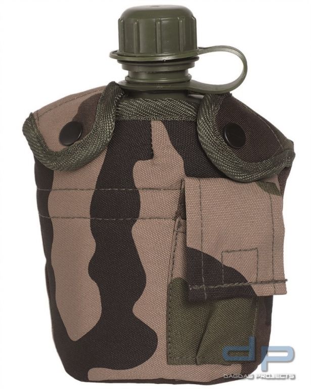 US Feldflasche Kunststoff mit Becher und Hülle CCE tarn VPE 5