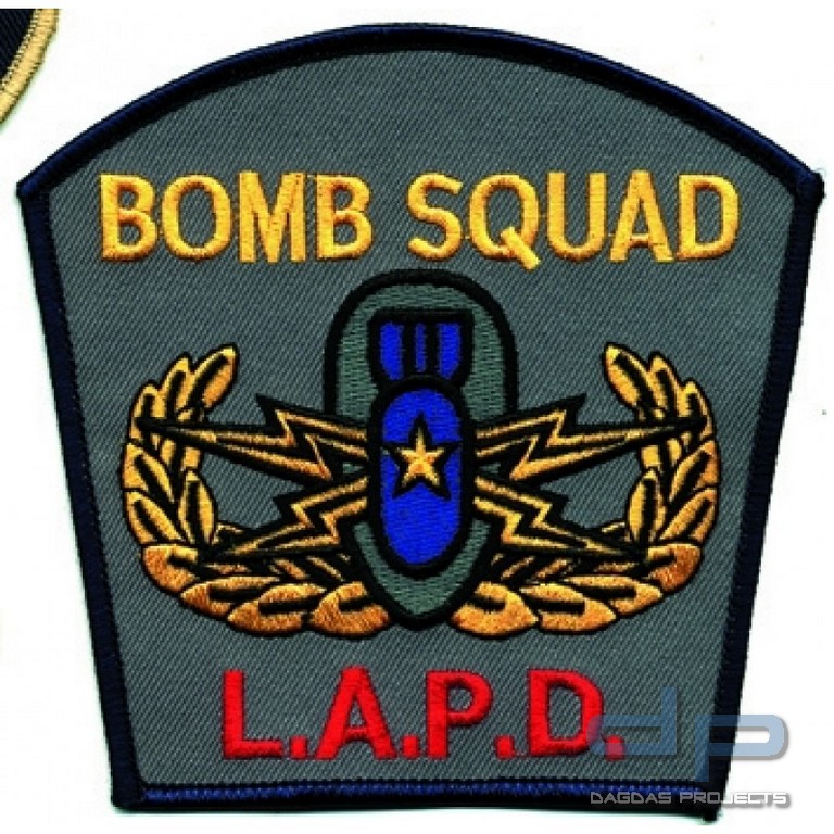 Stoffaufnäher - L.A.P.D. - Bomb Squad