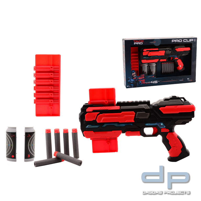 Tack Pro clip 1 met 6 darts en licht 29 cm