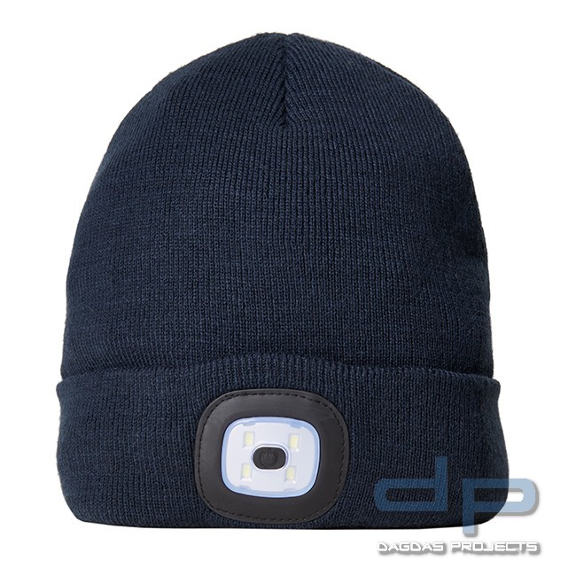 LED Mütze Malix in orange und navy