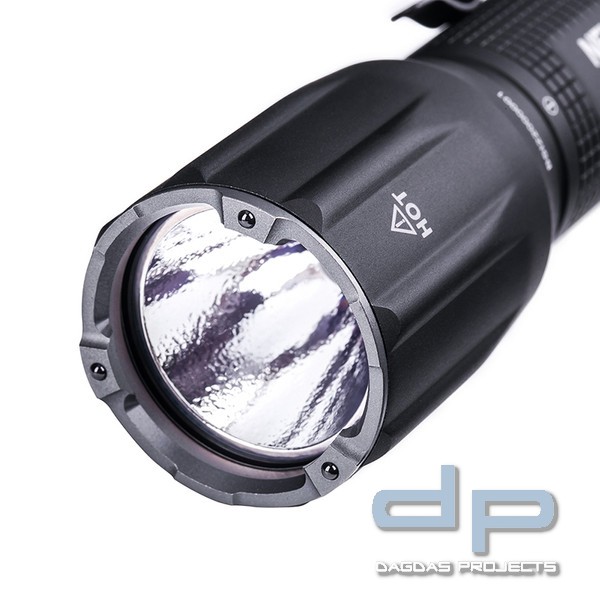 NEXTORCH TA30C MAX - 3000 Lumen Taktische LED Taschenlampe - Nano Keramik Glasbrecher - Stroboskopfu