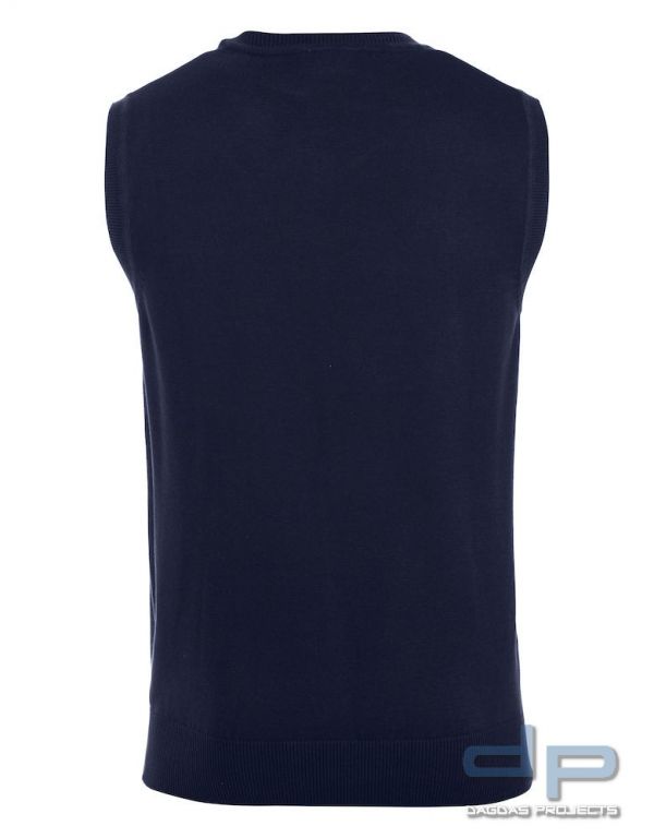 Herren Strickpullunder, V-Ausschnitt 100 % Baumwolle verschiedene Farben