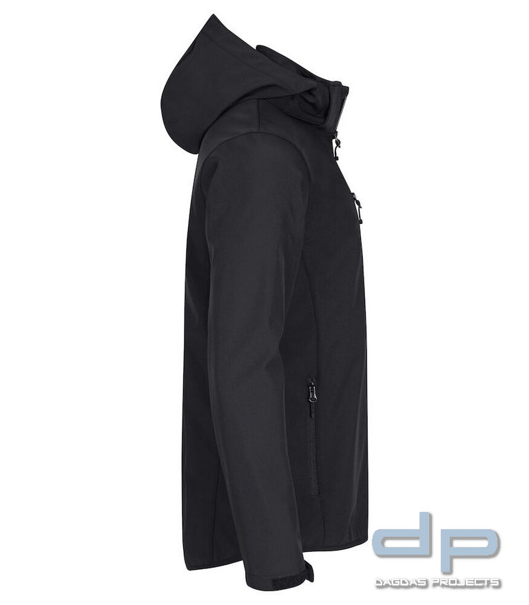 Behörden Herren Classic Softshell Hoody mit Aufdruck nach Wunsch auf Brust und Rücken