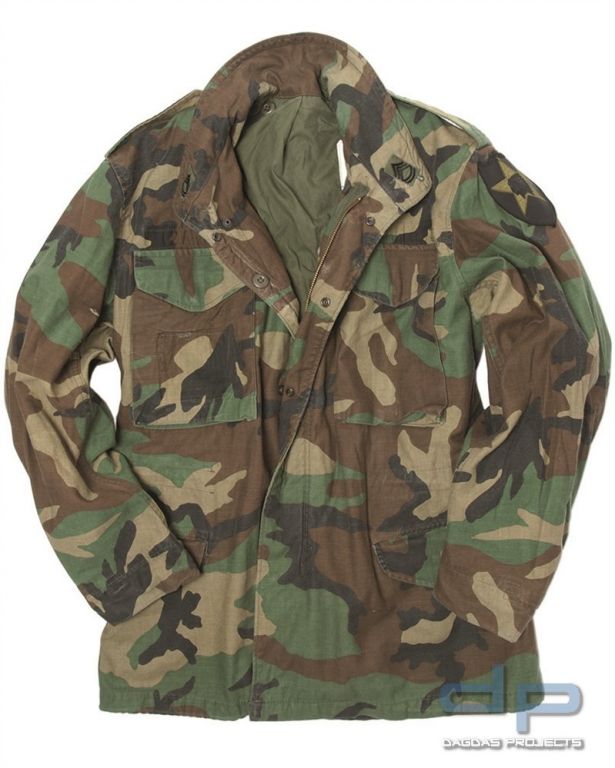 US FELDJACKE M65 (S-M) WOODLAND GEBR. VPE 5