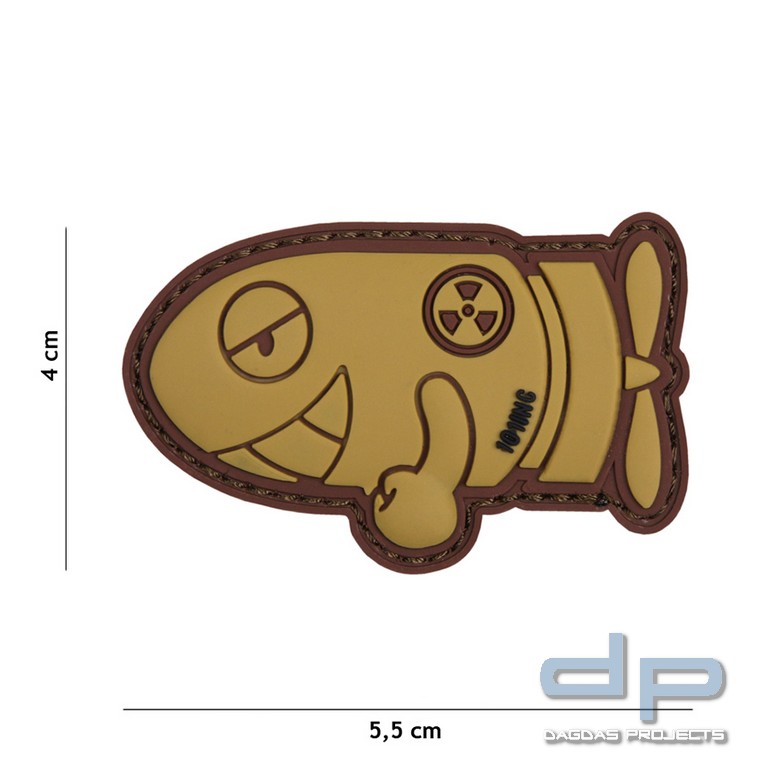 Emblem 3D PVC Funny Torpedo Coyote