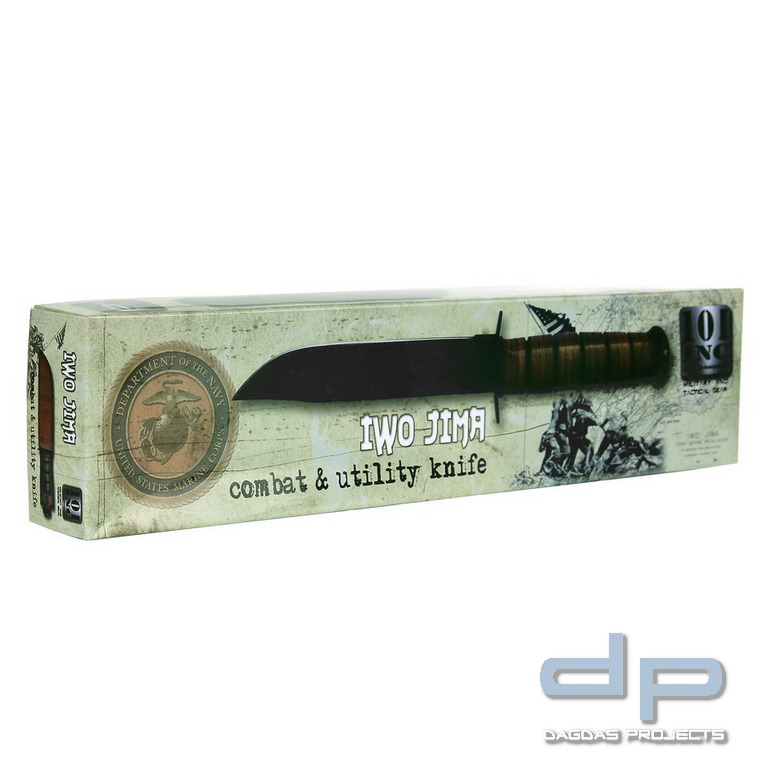 Messer WW II Iwo Jima mit Lederhülle