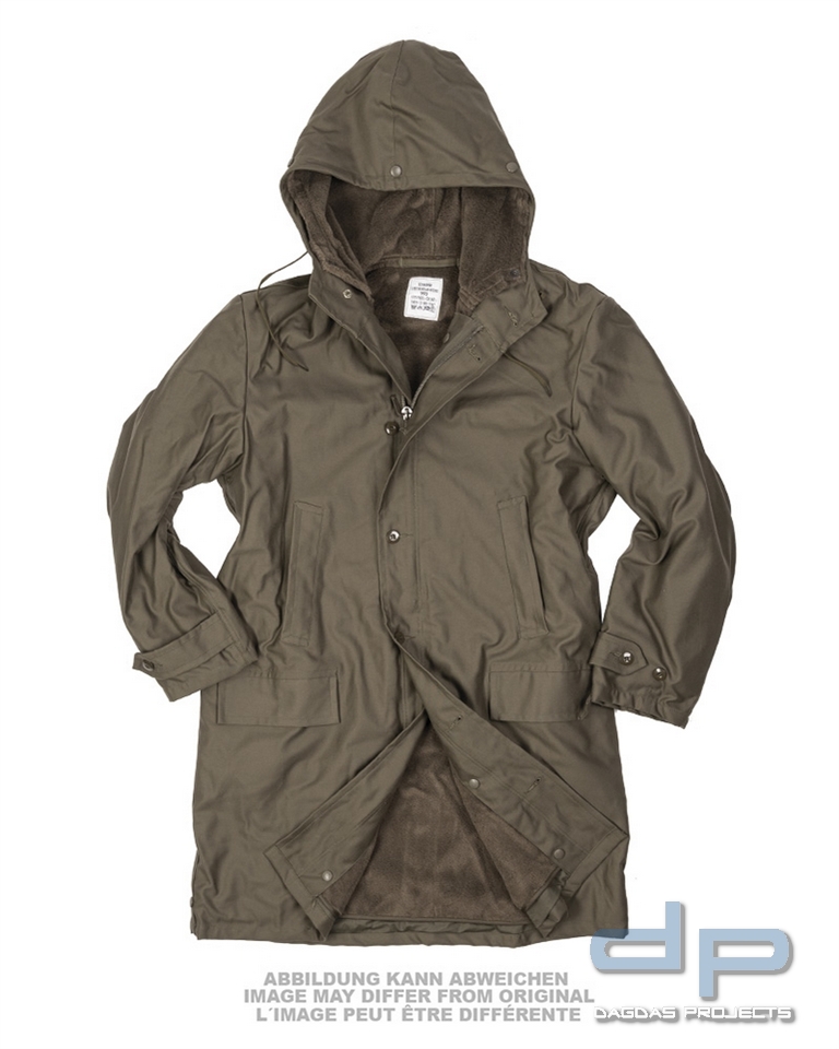BW PARKA LANG M.FUTTER OLIV NEUW. VPE 4