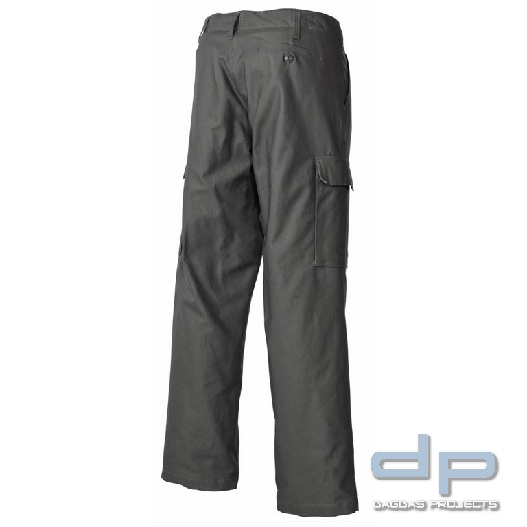 BW Moleskinhose, Thermofutter, oliv