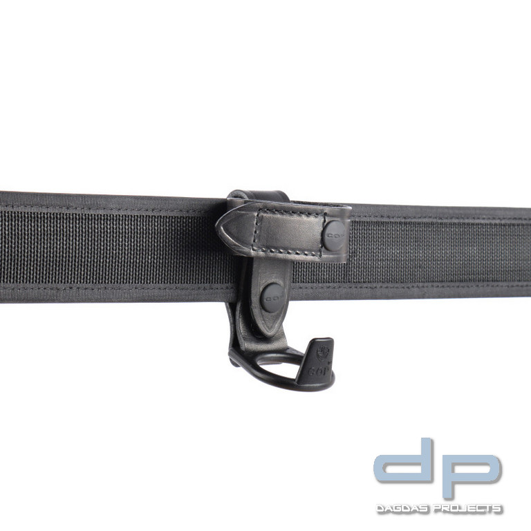 COP® 8426 abnehmbarer Schlagstock-Ringhalter mit zwei Sicherungen, Leder