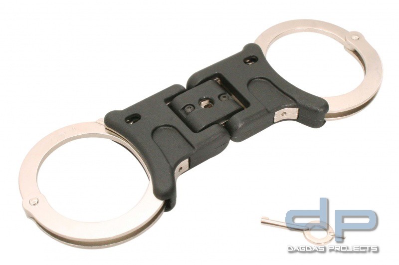 Handfessel SAFARILAND® / HIATT 8142 Oversized vernickelt, klappbares Gelenk