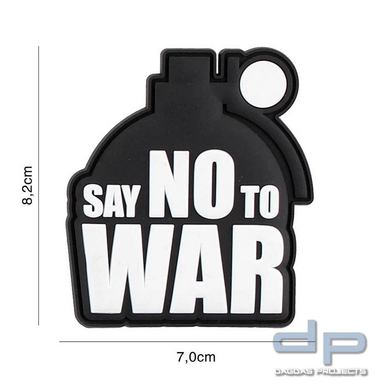 Emblem 3D PVC Say no to War