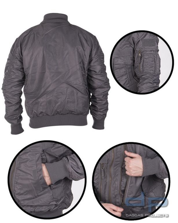 US TACTICAL FLIEGERJACKE URBAN GREY