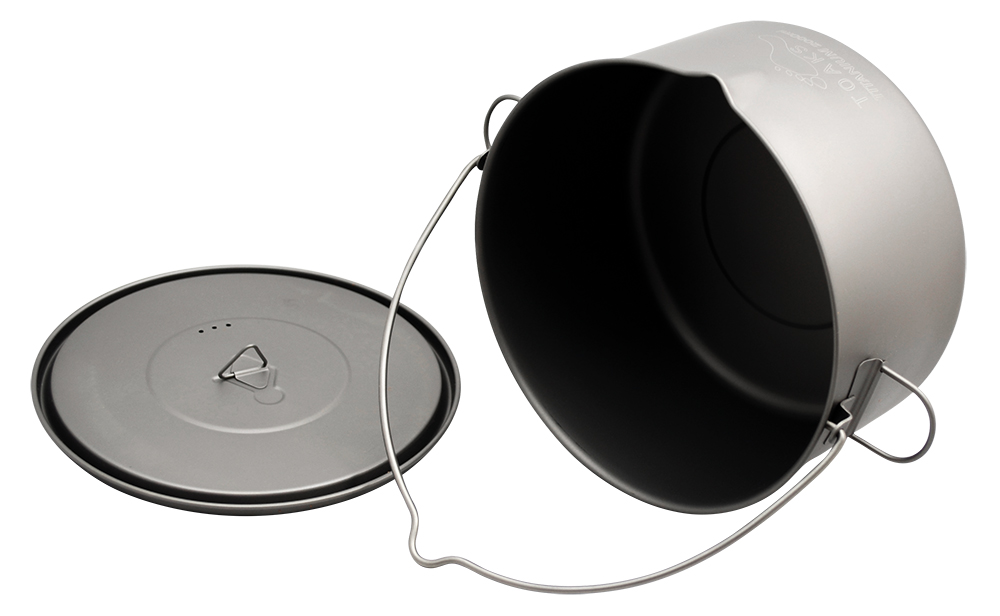 Toaks Titanium Pot 2000 ml mit Deckel und Henkel