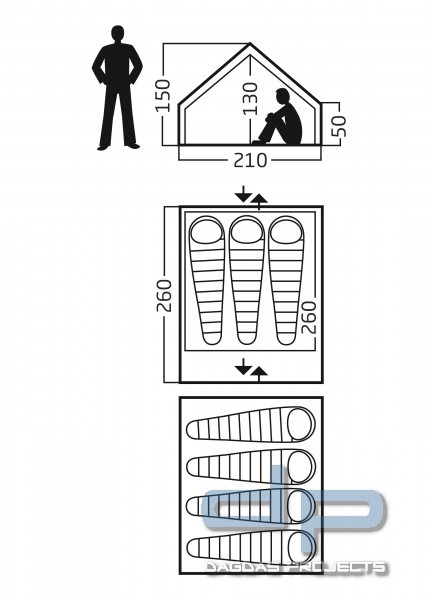 NORDISK YDUN 5,5M² (4-PERSONEN-ZELT)